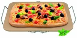 Avanti Rectangular Pizza Stone/Rack 380x300mm