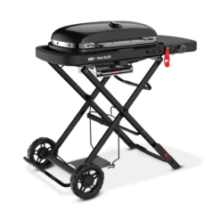 Weber Traveler Stealth Black LP W/Half Hotplate